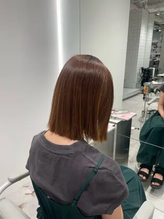 ミディアム 石川 優奈のヘアスタイル