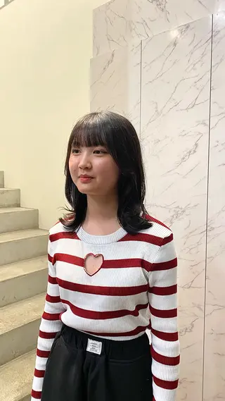 セミロング メンズ マツザキ マナトのヘアスタイル