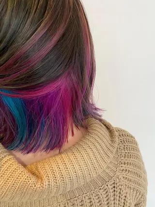 ミディアム カラー わかばやし ゆうこのヘアスタイル