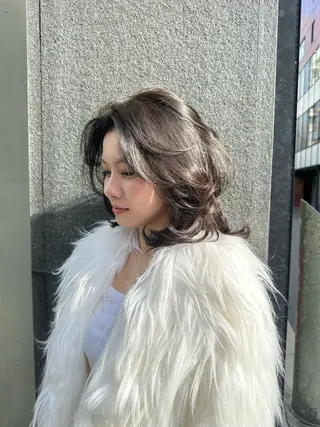 ミディアム カラー ヘアアレンジ ROBBY表参道所属・和田 聖愛🌺のヘアスタイル