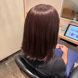 ミディアム カラー 小池 美空のヘアスタイル