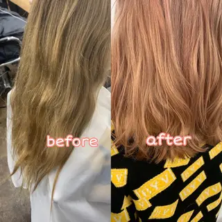 セミロング ダブルカラー　/ インナーカラーMiiのヘアスタイル