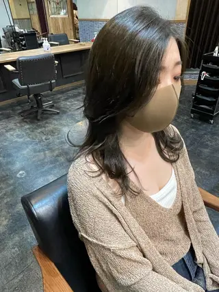 セミロング 韓国 / 中国ヘア 🦋Noniのヘアスタイル