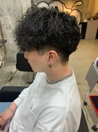 パーマ メンズ ⚡️メンズパーマ特化 mens支持◎/忠地のヘアスタイル