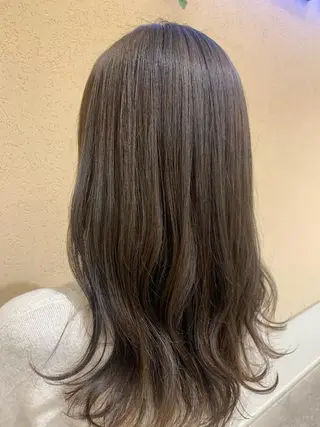 セミロング カラー シャドールーツ美容師 篠原康太のヘアスタイル