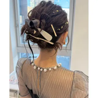 ミディアム ヘアアレンジ 🌼MONA KIKO🌼のヘアスタイル