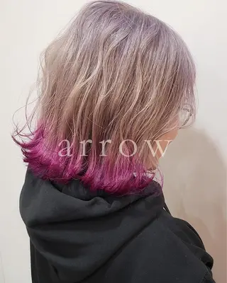ミディアム カラー arrow🖤 もえみのヘアスタイル