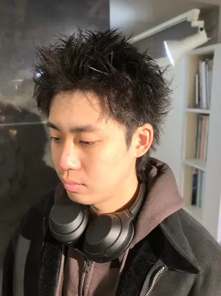 ヘアアレンジ メンズ ainico+所属・メンズ特化✂️栗原 侑也のヘアスタイル