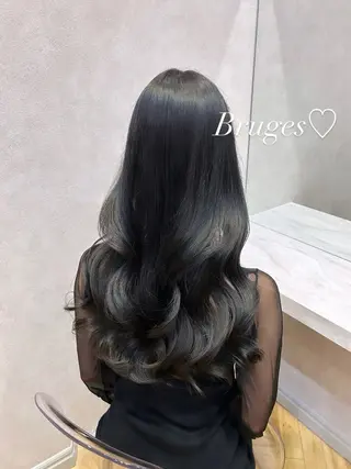 ロング カラー ヘアアレンジ 🩷韓国ヘア/ミディ アム🩷Maikaのヘアスタイル