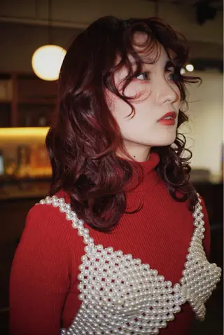 カラー 武石 優愛のヘアスタイル