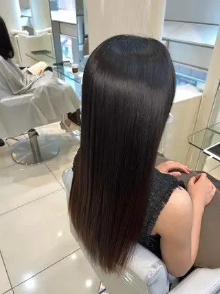 ロング 縮毛矯正/髪質改善/ ブリーチ/東陽町✨のヘアスタイル