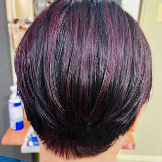ショート カラー ママ美容師 ＊ヒマワリのヘアスタイル