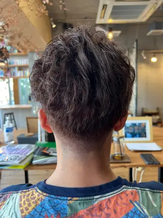 ショート メンズ BEACH　HAIR&NAIL所属・両国駅徒歩1分⭐️ アイロン仕上げのヘアスタイル