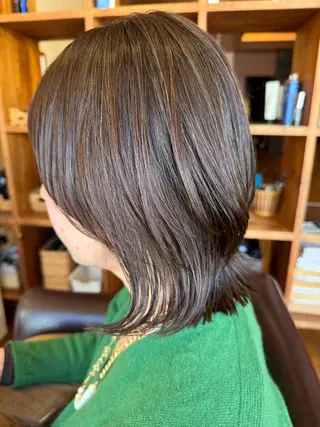 ミディアム カラー 艶、デザインカラー KAORI🌼のヘアスタイル