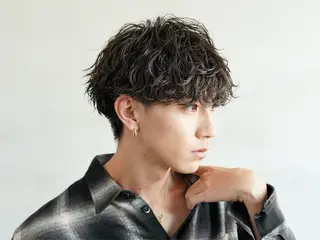 ショート カラー パーマ メンズ fifth 仙台メンズサロン所属・仙台メンズパーマ 波巻きパーマ石原大地のヘアスタイル