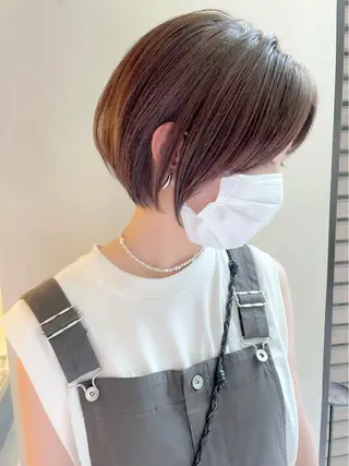 ショート ショート ボブ 梅田 木戸健人のヘアスタイル