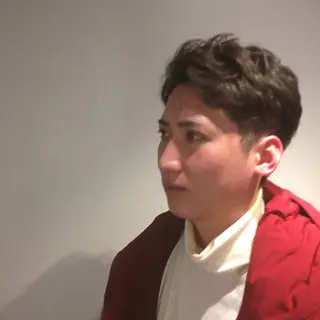 ミディアム カラー パーマ メンズ しのはら まどかのヘアスタイル