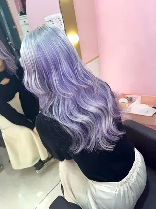 ロング カラー ヘアアレンジ ハイトーン支持率 No.1🦋KOKIのヘアスタイル