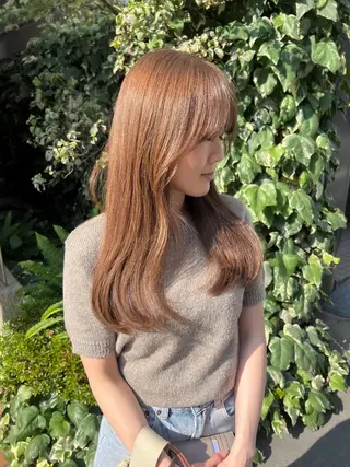ロング カラー le'a所属・谷町/Le'a /竹原詩緒奈のヘアスタイル