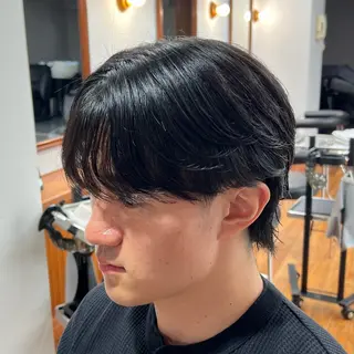 ミディアム メンズ メンズカット✂️ スキンフェード伊藤陸のヘアスタイル