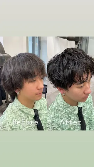 パーマ メンズ メンズ特化 / ツイスパ🔥高林拓斗のヘアスタイル