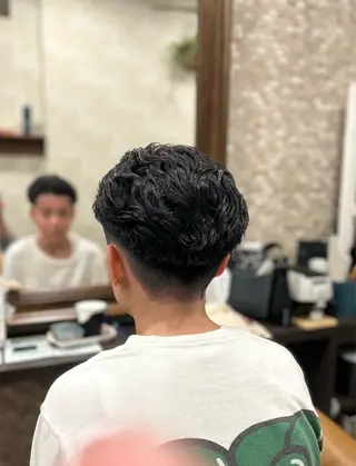 ミディアム パーマ メンズ メンズカット/ 雄大のヘアスタイル