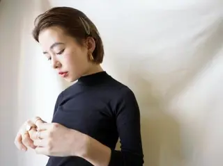 ミディアム カラー パーマ ヘアアレンジ newi grande 横浜店のヘアスタイル