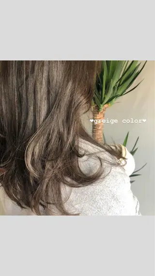 ミディアム カラー 【美髪】髪質改善 縮毛矯正🪄Annaのヘアスタイル