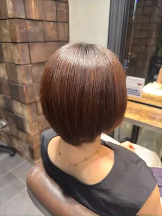 ショート MINX似合わせボブ 髪質改善/岩城槙乃介のヘアスタイル