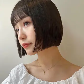ショート カラー 🌱小顔ヘア/ボブ ミディアム/双葉🌱のヘアスタイル