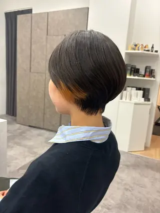 ショート カラー ヘアアレンジ レイヤー/メンズ🥑 マエダアズミ🥑のヘアスタイル