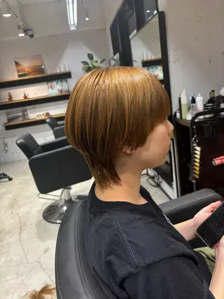 ショート カラー ✨髪質改善ストレート ×ミニボブ✨萩原　翼のヘアスタイル
