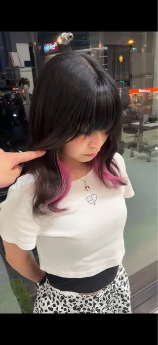 ミディアム カラー 小芝/メンズパーマ /レイヤーカット✂️のヘアスタイル