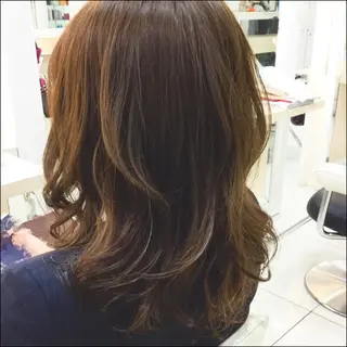 セミロング カラー Ash 山田 勇太のヘアスタイル