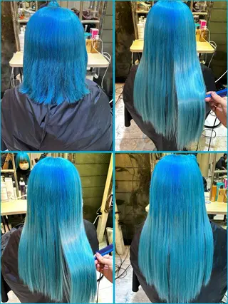 ロング カラー エクステ原宿 シンヤのヘアスタイル