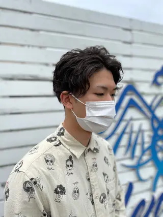 ショート パーマ メンズ ✨平日直前割り必見✨ 中山大輔のヘアスタイル