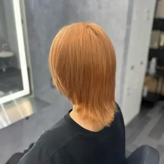 ミディアム ❤️‍🔥シールエク ＋カラー京❤️‍🔥のヘアスタイル