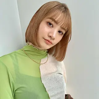 ショート カラー あやめ【顔まわり/レ イヤー/柔らかカラ】のヘアスタイル