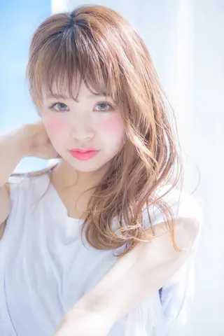 セミロング カラー パーマ ヘアアレンジ ✨ハイクオリティ✨ 山本香也のヘアスタイル