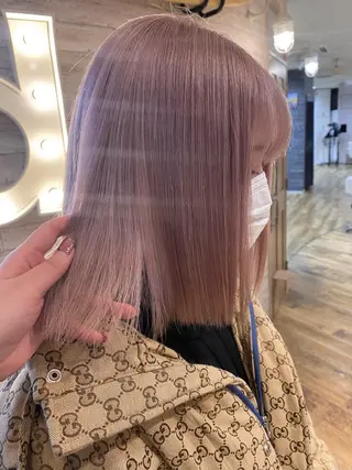 ミディアム カラー ウルフ🐺/ボブ ハイトーン🌈/増田のヘアスタイル