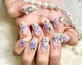 セミロング Hanaai Salon新大久保店のネイルデザイン