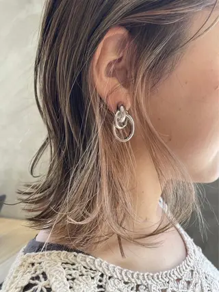 ショート カラー ブリーチなし透明感 カラー✨横山 佳希のヘアスタイル