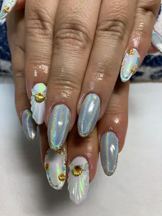 ネイル rukianail 新里のネイルデザイン