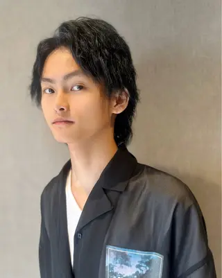 ミディアム パーマ 村井 隆仁のヘアスタイル