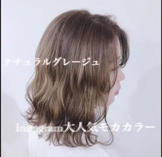 ミディアム カラー パーマ ヘアアレンジ メンズ キッズ ネイル マツエク・マツパ merc. 🩵妹尾杏菜のヘアスタイル