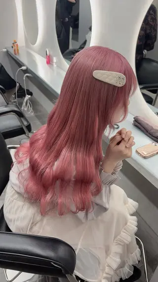 ロング ゆるふわ透明感カラー 🎀ほの/表参道のヘアスタイル