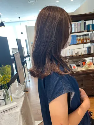 ロング カラー 髪質改善/ブリーチ 田代 龍我のヘアスタイル