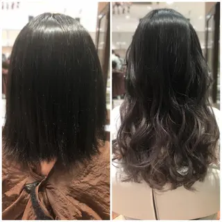 ショート カラー パーマ ヘアアレンジ EARTH長岡店🩵 石原莉穂のヘアスタイル
