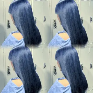 ロング カラー ハイトーン/縮毛矯正 /透明感カラーヨシキのヘアスタイル