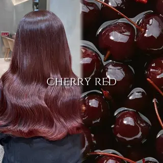 セミロング Lond Cheri所属・笑　璃 🎀／韓国／ ワンカラー／縮毛矯正のヘアスタイル